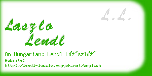 laszlo lendl business card